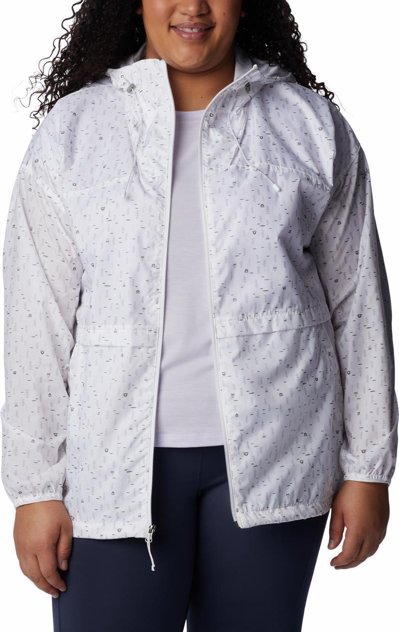 Alpine Chill Windbreaker, Extended - Womens - White Campdot Print 3
