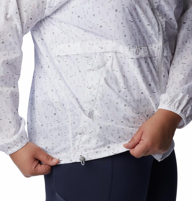 Alpine Chill Windbreaker, Extended - Womens - White Campdot Print 4