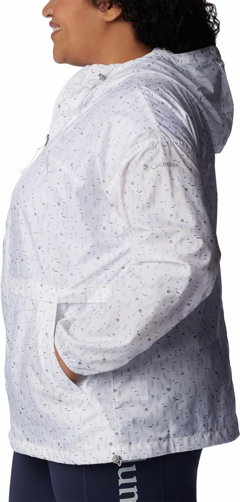 Alpine Chill Windbreaker, Extended - Womens - White Campdot Print 7
