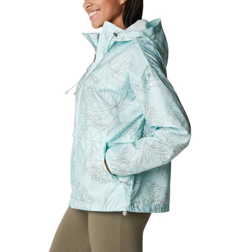 Alpine Chill Windbreaker - Womens - Icy Morn Leafy Lines 2
