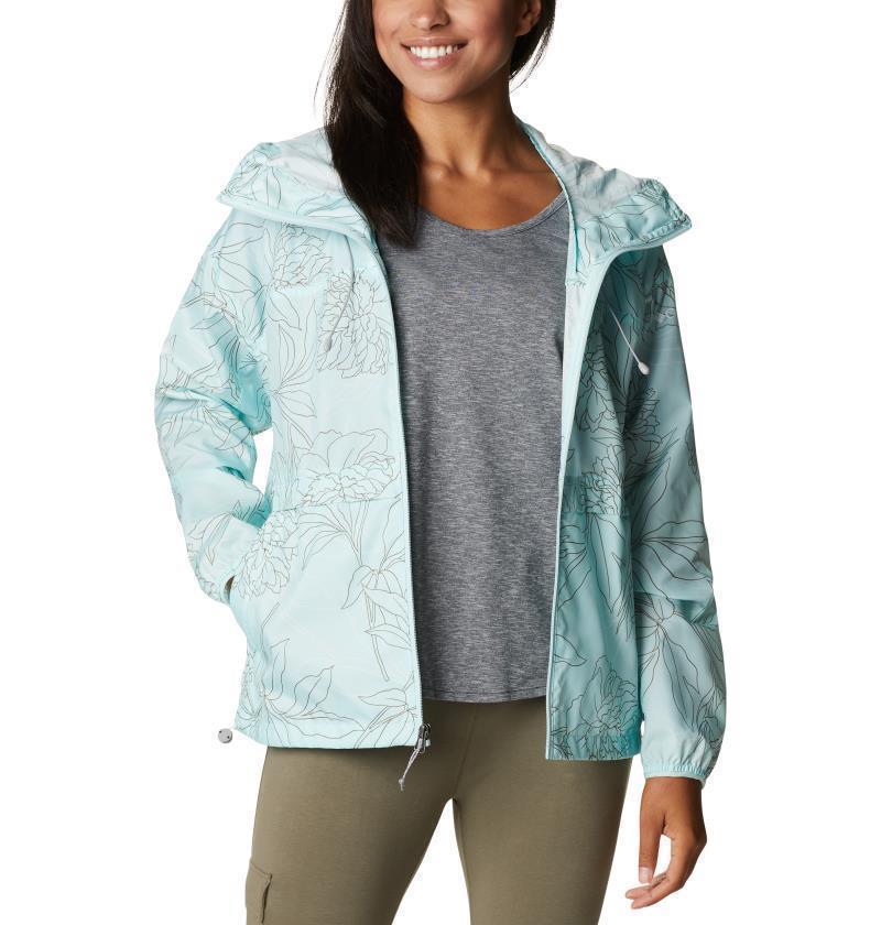 Alpine Chill Windbreaker - Womens - Icy Morn Leafy Lines 3