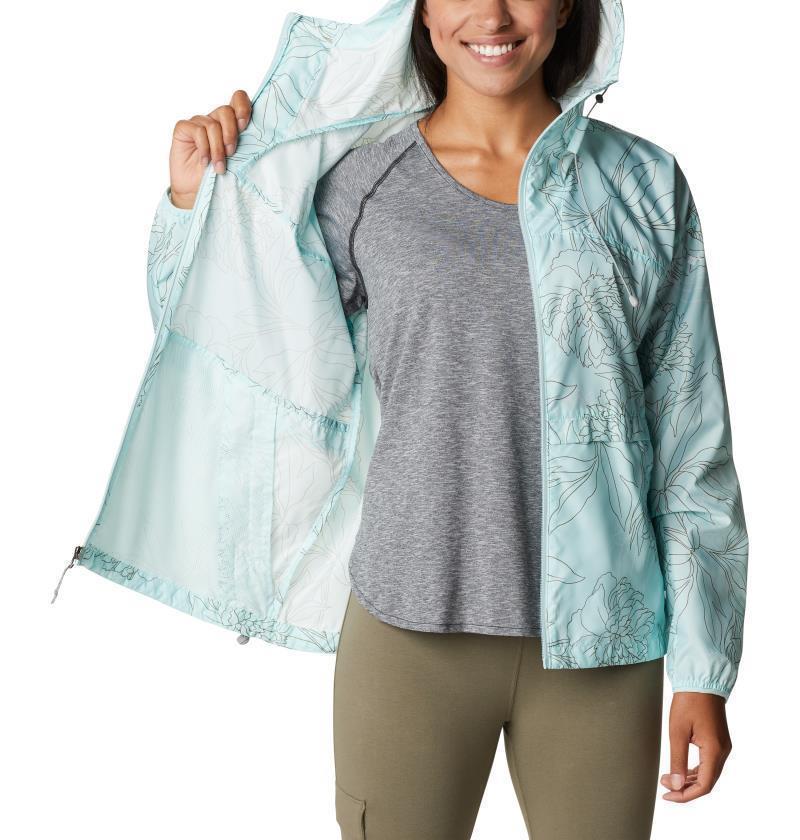 Alpine Chill Windbreaker - Womens - Icy Morn Leafy Lines 4