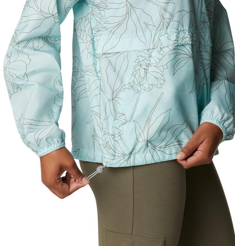Alpine Chill Windbreaker - Womens - Icy Morn Leafy Lines 6