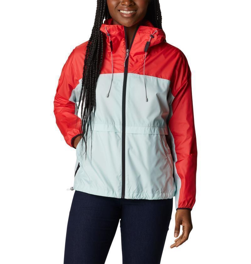 Alpine Chill Windbreaker - Womens - Red Hibiscus / Icy Morn / Black 1
