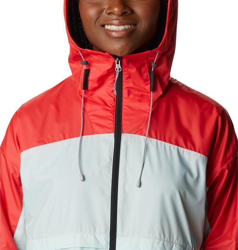 Alpine Chill Windbreaker - Womens - Red Hibiscus / Icy Morn / Black 5