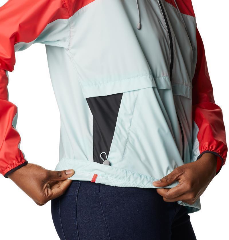 Alpine Chill Windbreaker - Womens - Red Hibiscus / Icy Morn / Black 6