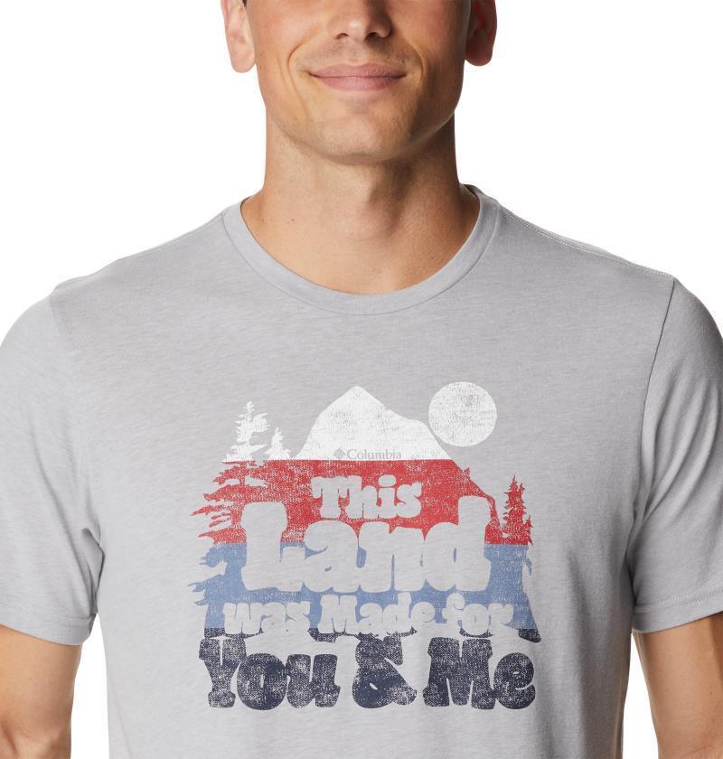 Alpine Way Graphic Tee - Tall - Mens - Columbia Grey Heather / Our Land Graphic 5