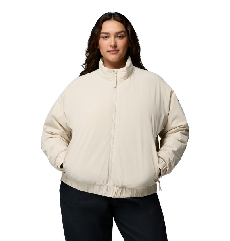 AmazeStretch Insulated Bomber, Extended - Womens - dark stone 1