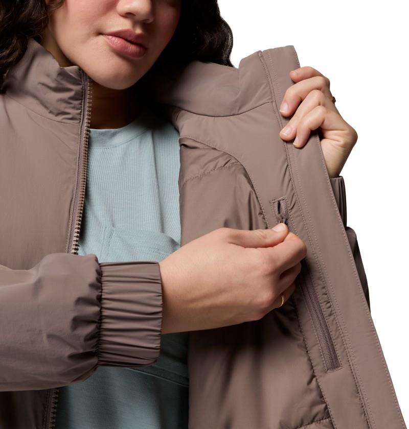 AmazeStretch Insulated Bomber, Extended - Womens - iron 1