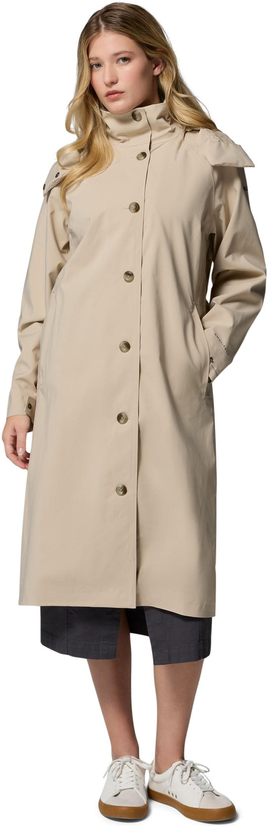 AmazeTrench Rain Jacket - Womens - ancient fossil 1