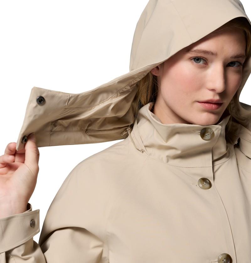 AmazeTrench Rain Jacket - Womens - ancient fossil 1