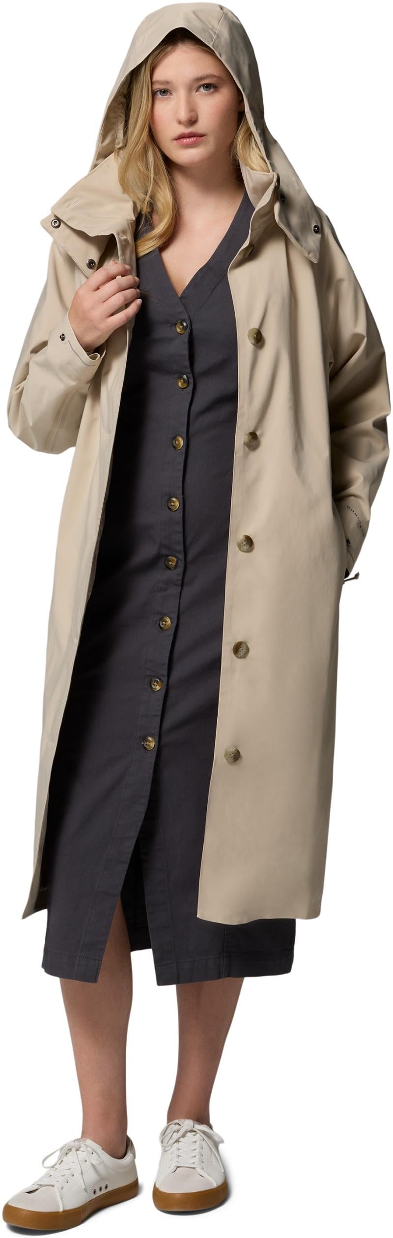 AmazeTrench Rain Jacket - Womens - ancient fossil 1