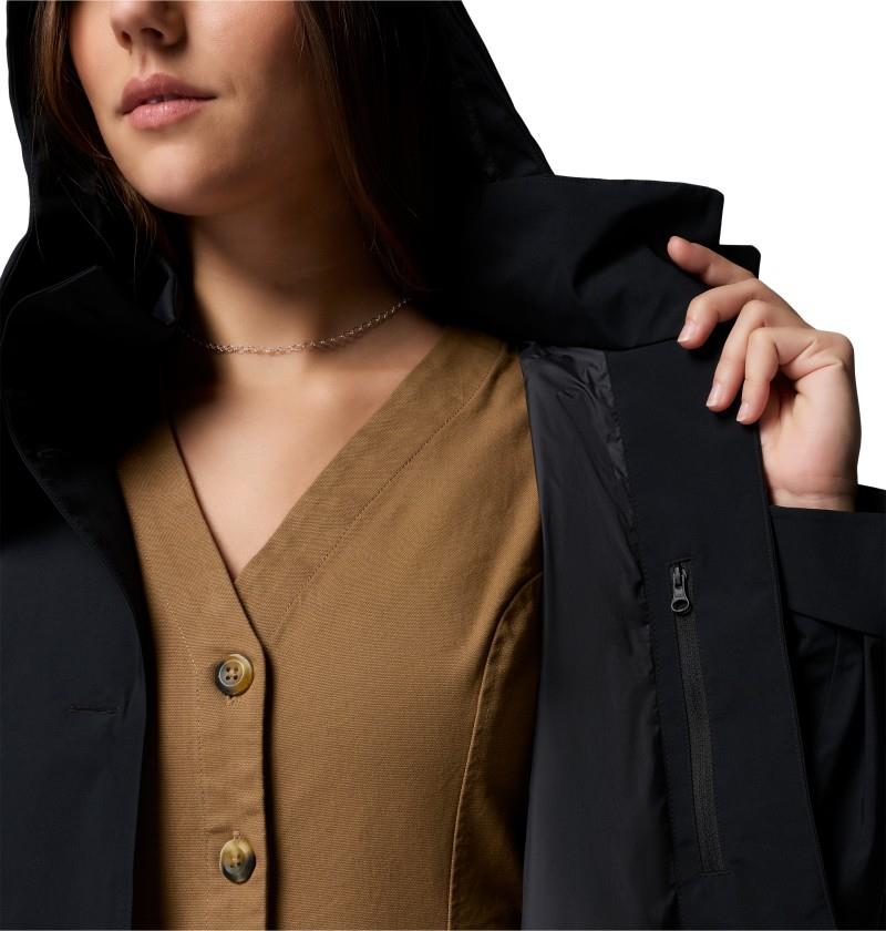 AmazeTrench Rain Jacket - Womens - black 1