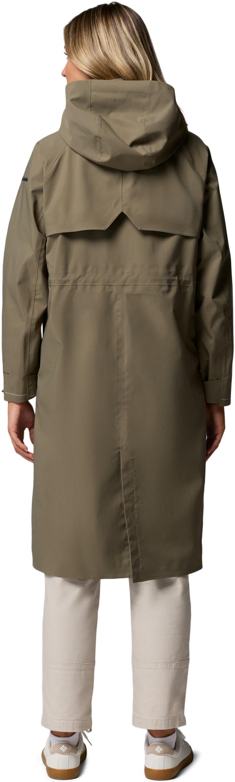 AmazeTrench Rain Jacket - Womens - stone green 1