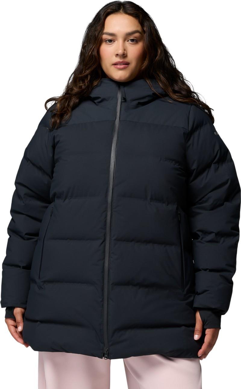 Amaze Puff Heat Seal Mid Hooded Jacket, Extended - Womens - black 1