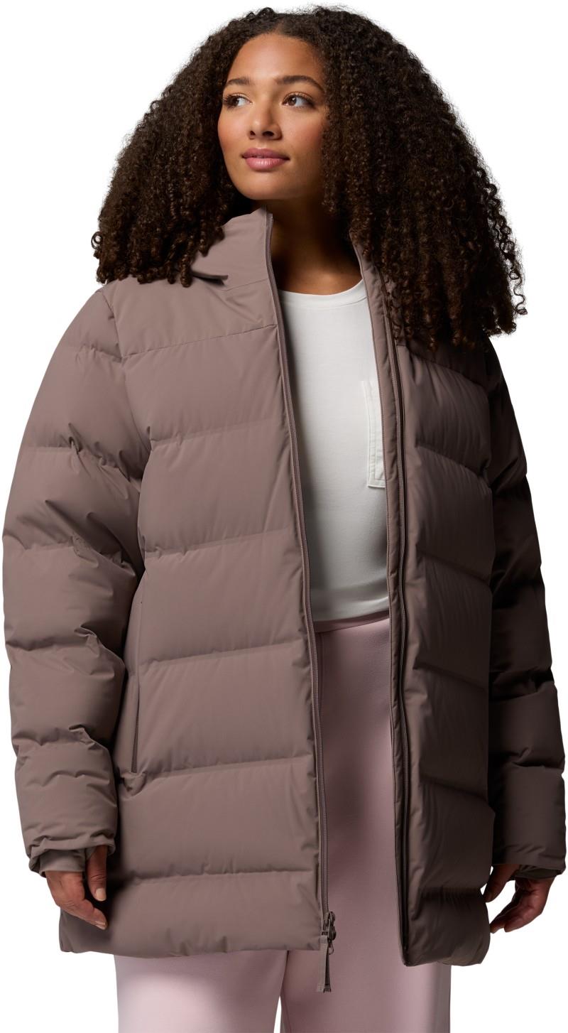 Amaze Puff Heat Seal Mid Hooded Jacket, Extended - Womens - iron 1
