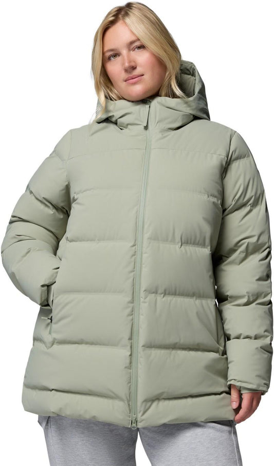 Amaze Puff Heat Seal Mid Hooded Jacket, Extended - Womens - safari 1