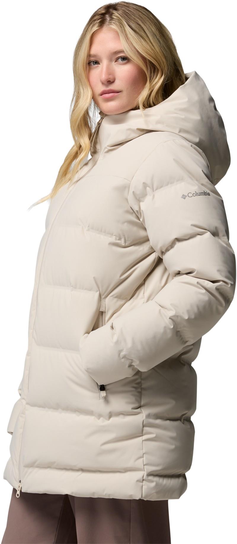 Amaze Puff Heat Seal Mid Hooded Jacket - Womens - dark stone 1