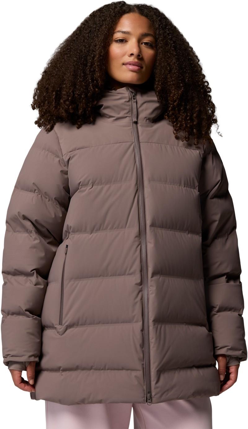 Amaze Puff Heat Seal Mid Hooded Jacket - Womens - iron 1