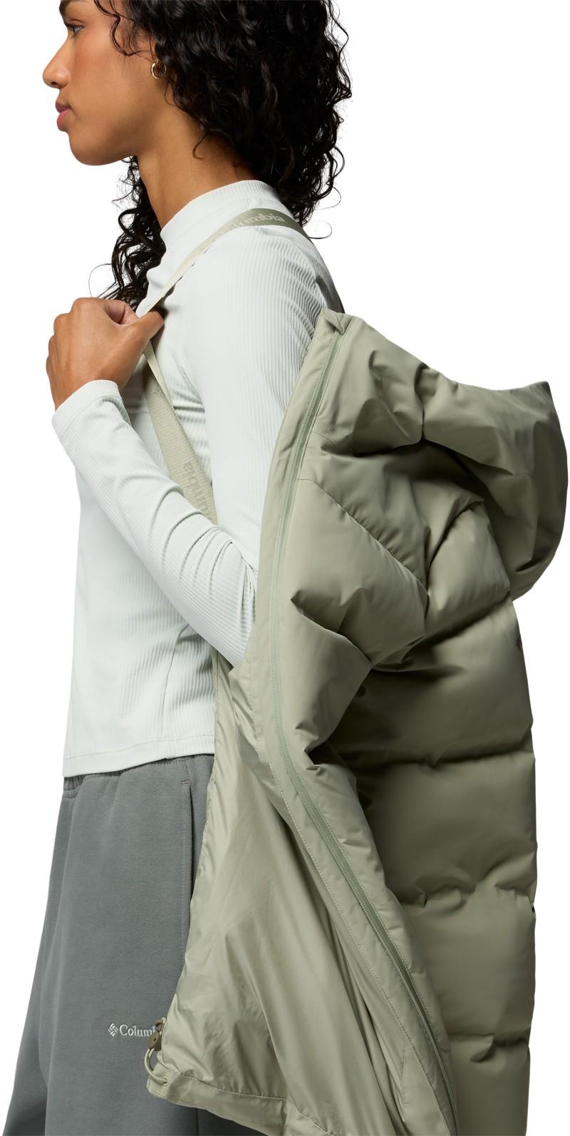 Amaze Puff Heat Seal Mid Hooded Jacket - Womens - safari 1
