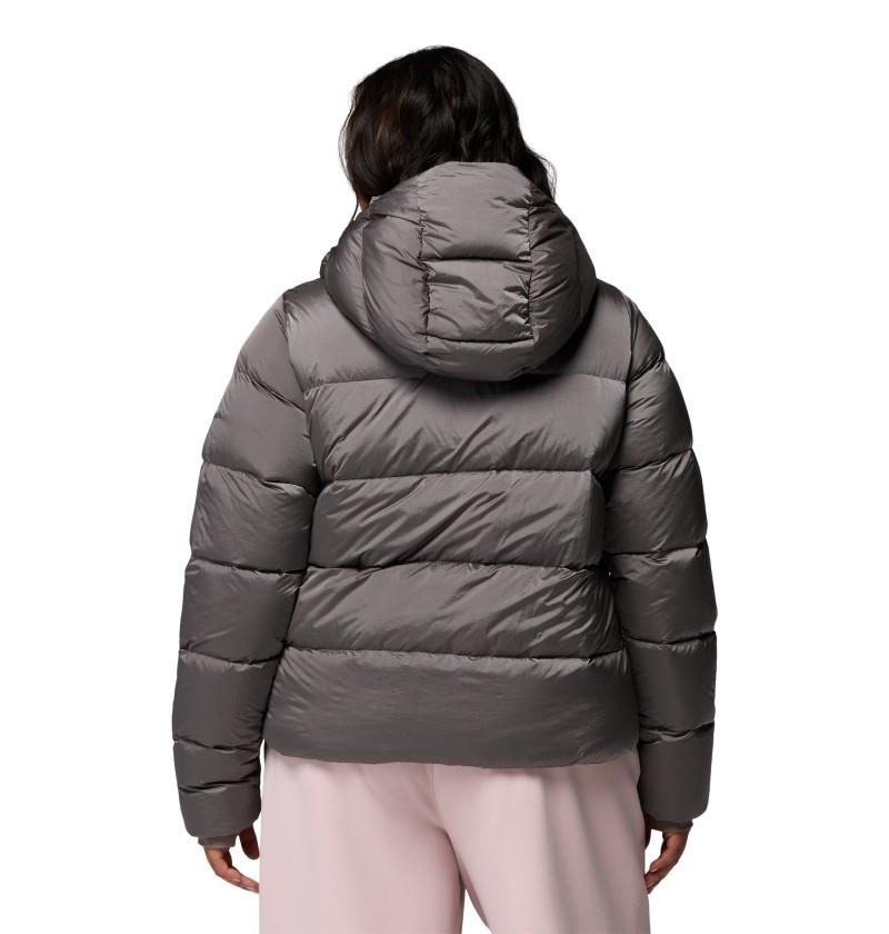 Amaze Puff Hooded Jacket, Extended - Womens - iron high shine 1