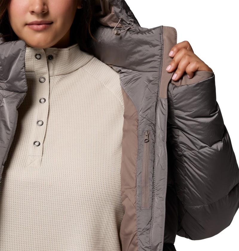 Amaze Puff Hooded Jacket, Extended - Womens - iron high shine 1