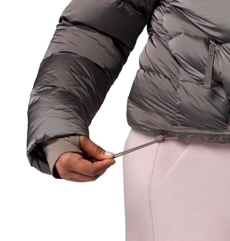 Amaze Puff Hooded Jacket, Extended - Womens - iron high shine 1
