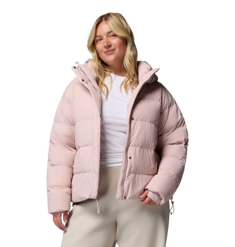 Amaze Puff Hooded Jacket, Extended - Womens - mineral pink 1