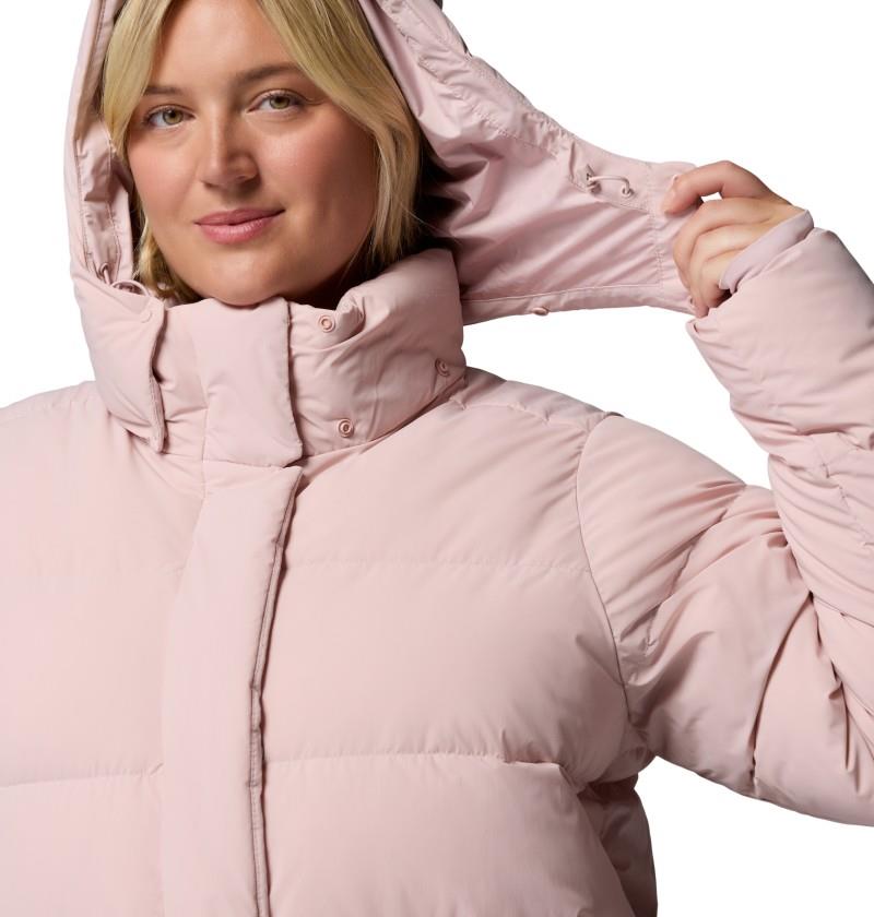Amaze Puff Hooded Jacket, Extended - Womens - mineral pink 1