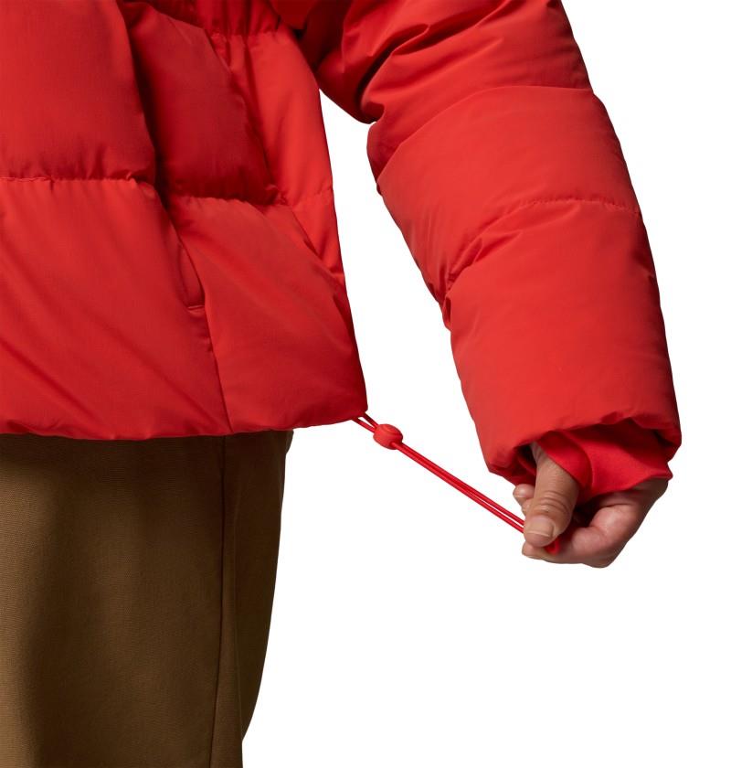 Amaze Puff Hooded Jacket, Extended - Womens - poppy red 1