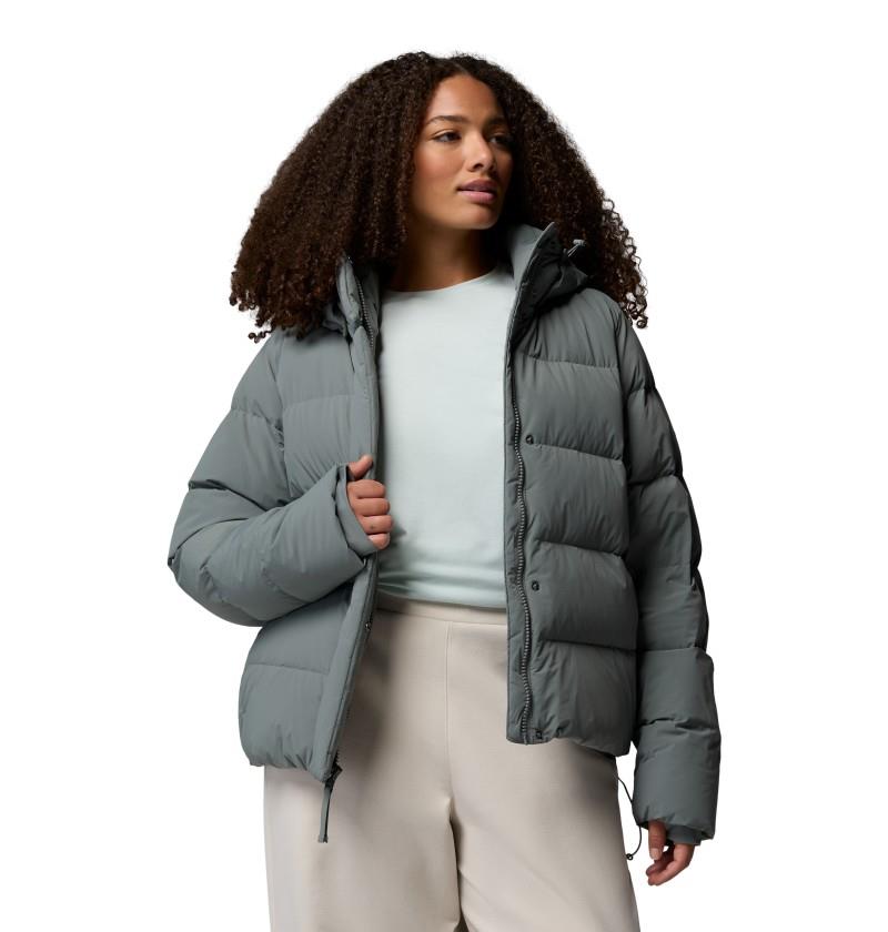 Amaze Puff Hooded Jacket, Extended - Womens - sedona sage 1