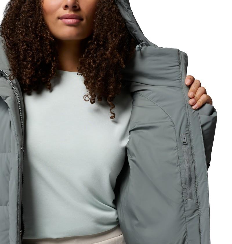 Amaze Puff Hooded Jacket, Extended - Womens - sedona sage 1