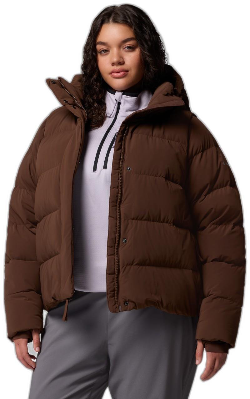 Amaze Puff Hooded Jacket, Extended - Womens - tobacco 1
