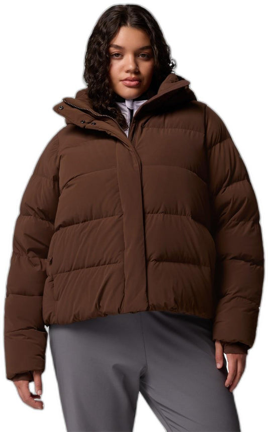 Amaze Puff Hooded Jacket, Extended - Womens - tobacco 1