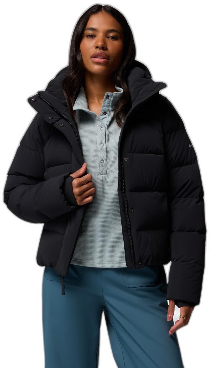 Amaze Puff Hooded Jacket - Womens - black 1