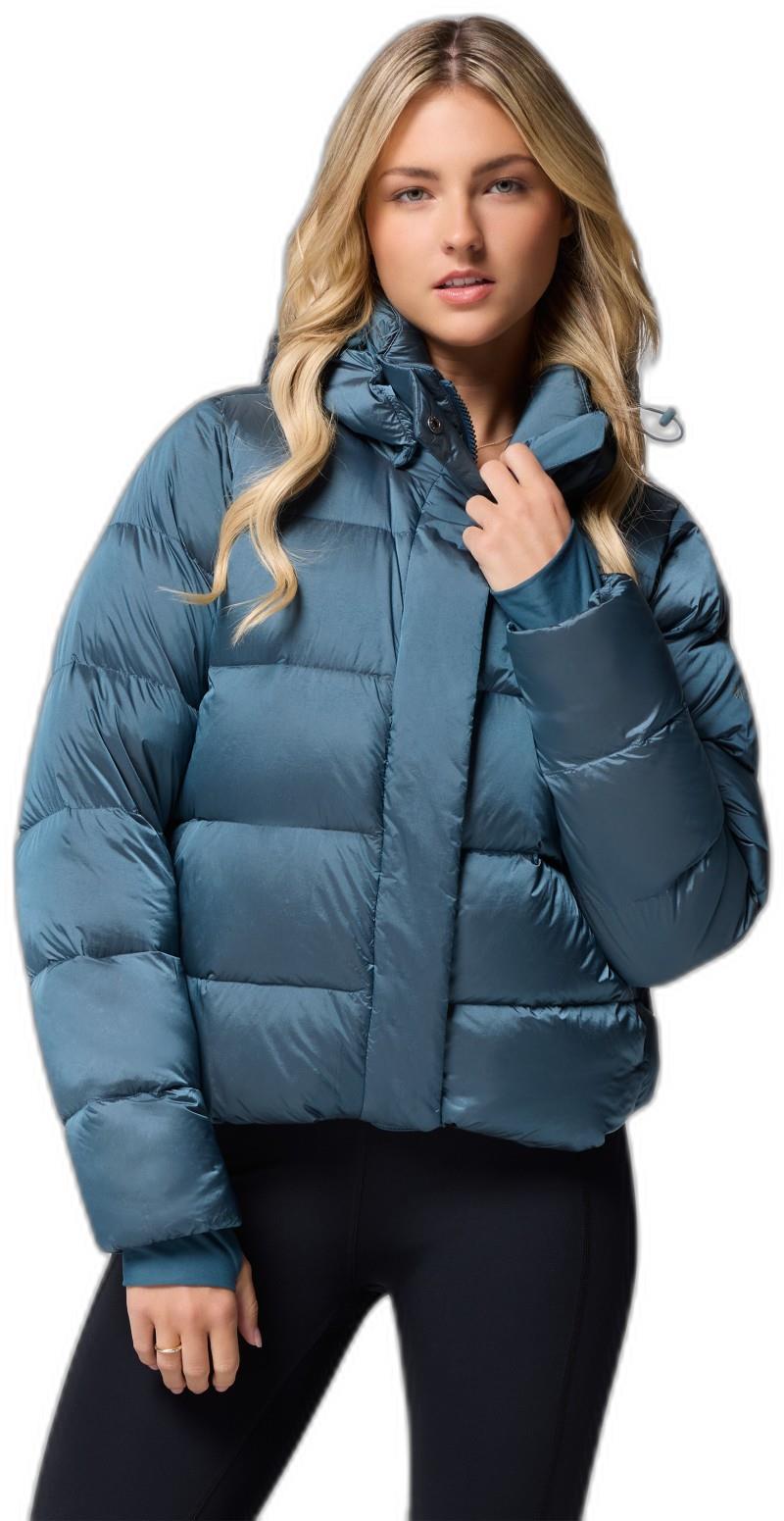 Amaze Puff Hooded Jacket - Womens - everblue high shine 1