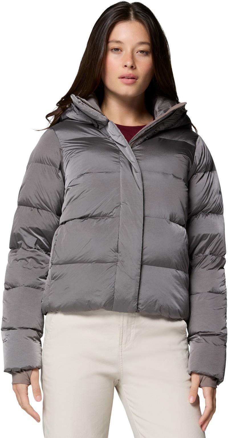 Amaze Puff Hooded Jacket - Womens - iron high shine 1
