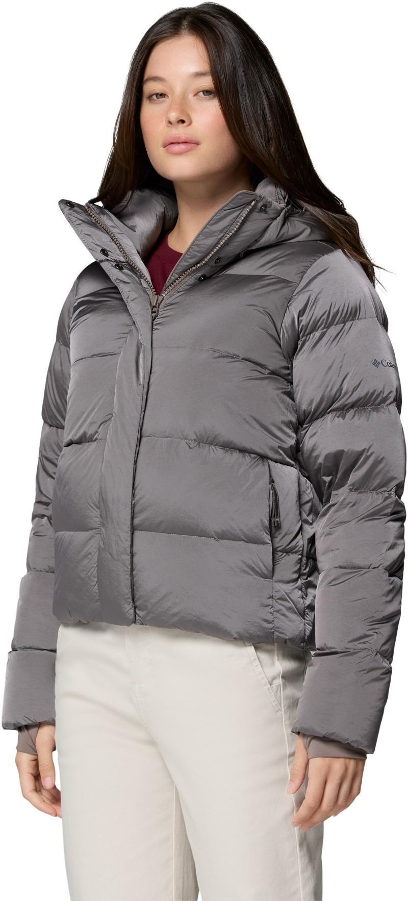 Amaze Puff Hooded Jacket - Womens - iron high shine 1