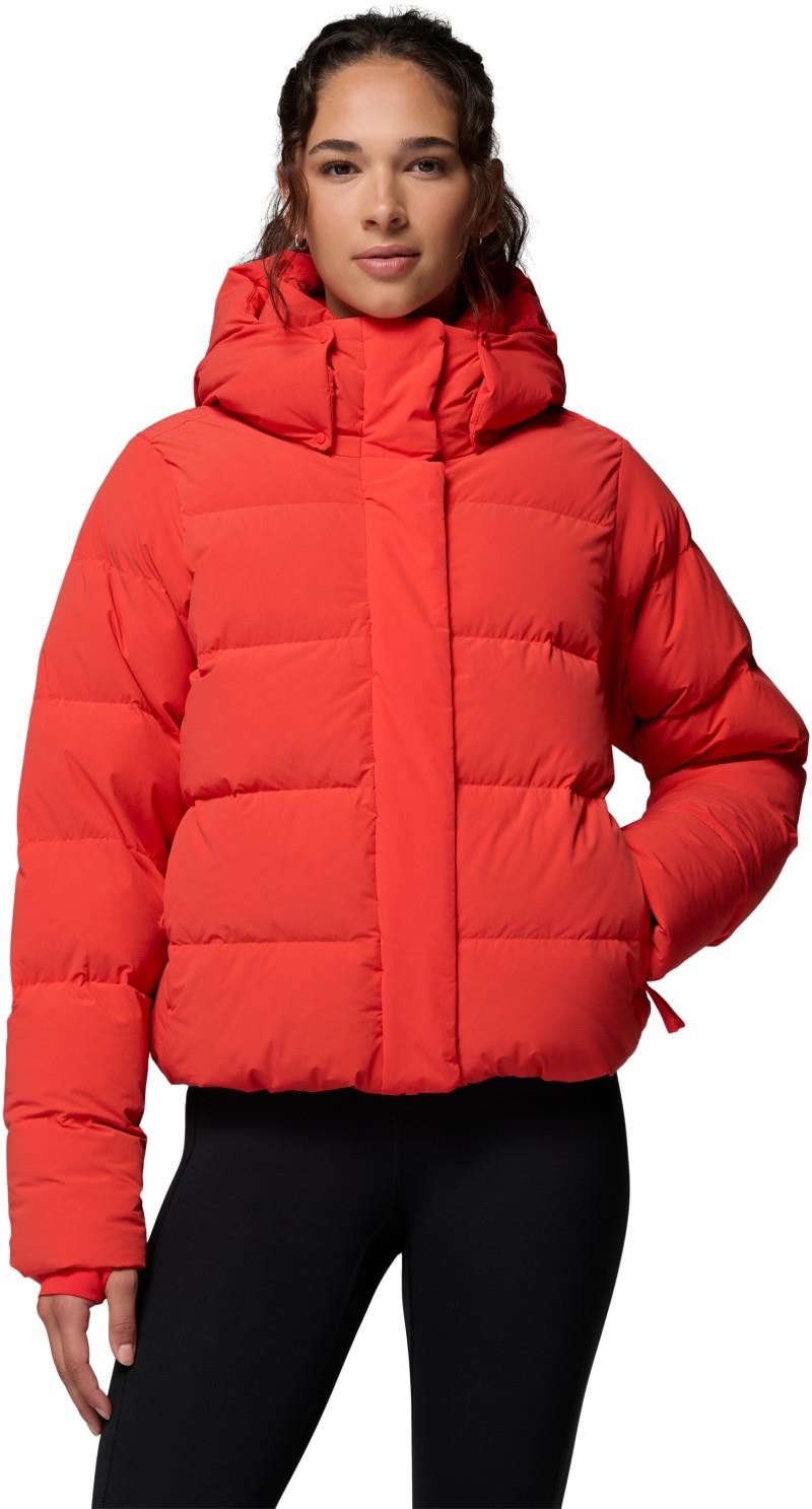 Amaze Puff Hooded Jacket - Womens - poppy red 1