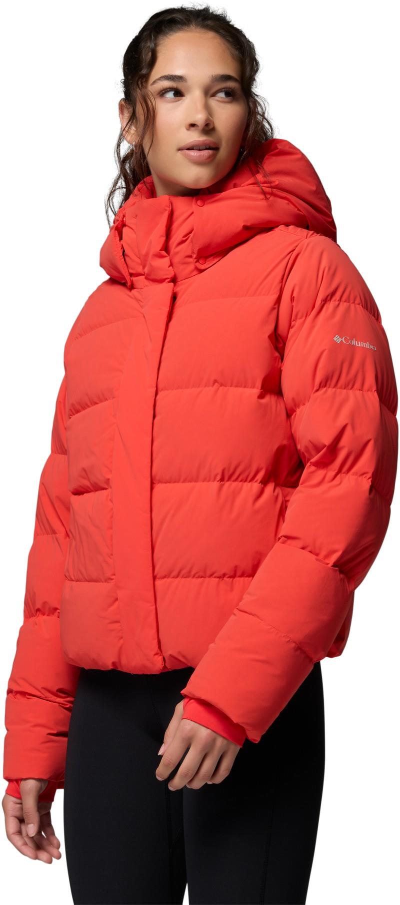 Amaze Puff Hooded Jacket - Womens - poppy red 1