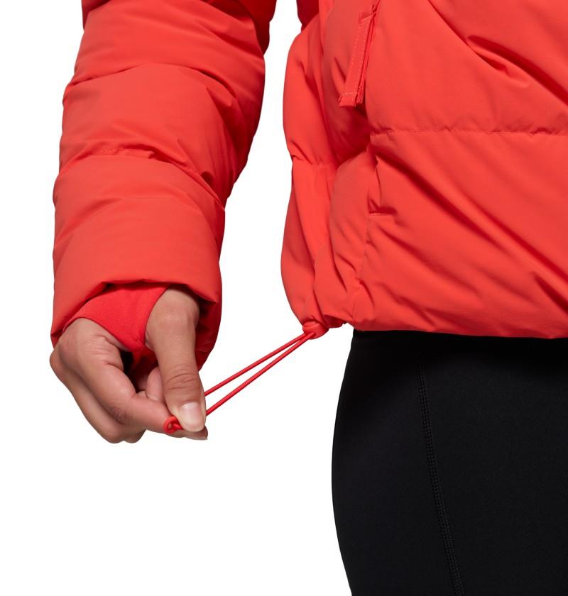 Amaze Puff Hooded Jacket - Womens - poppy red 1