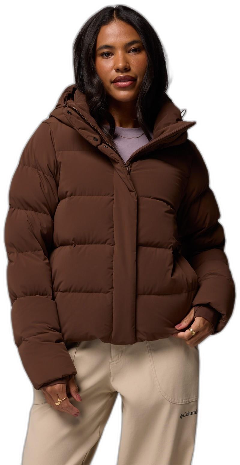 Amaze Puff Hooded Jacket - Womens - tobacco 1