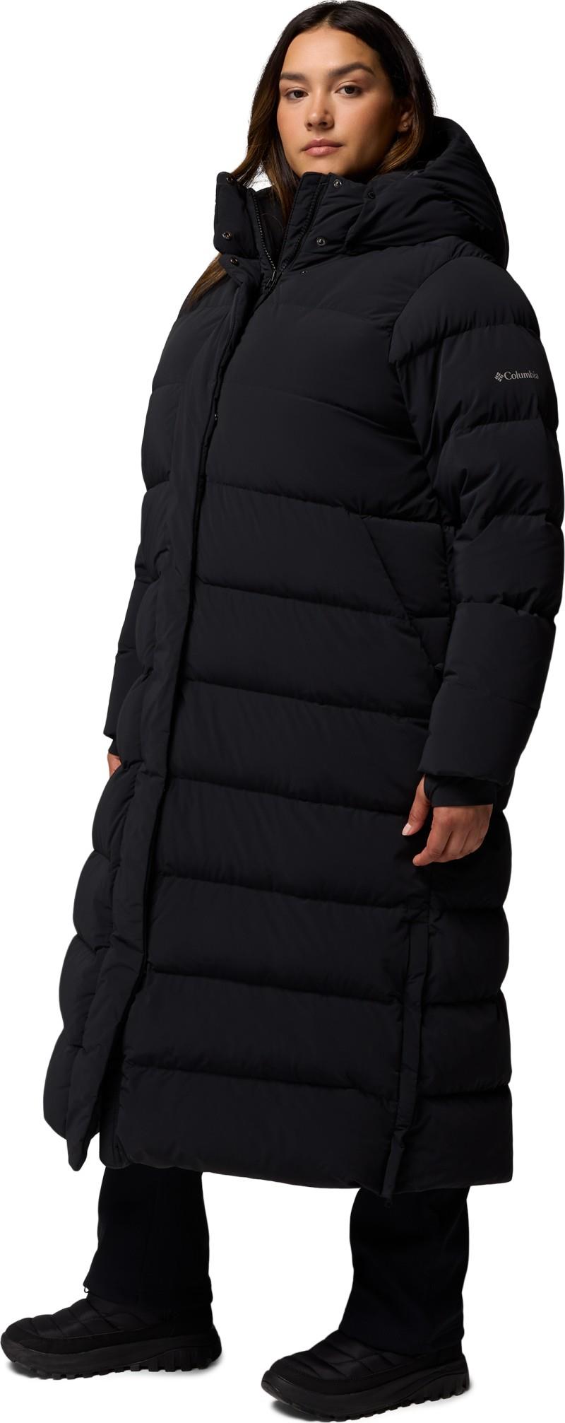 Amaze Puff Long Hooded Jacket, Extended - Womens - black 1
