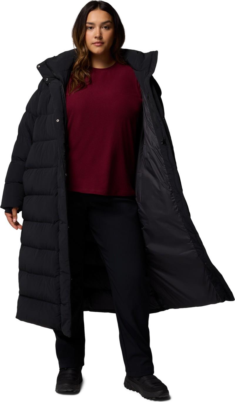 Amaze Puff Long Hooded Jacket, Extended - Womens - black 1
