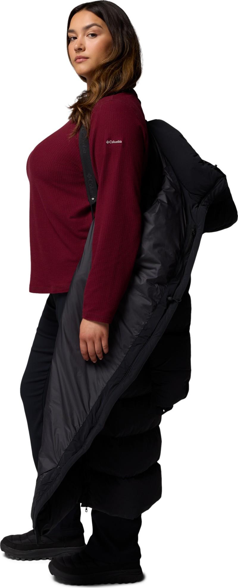 Amaze Puff Long Hooded Jacket, Extended - Womens - black 1