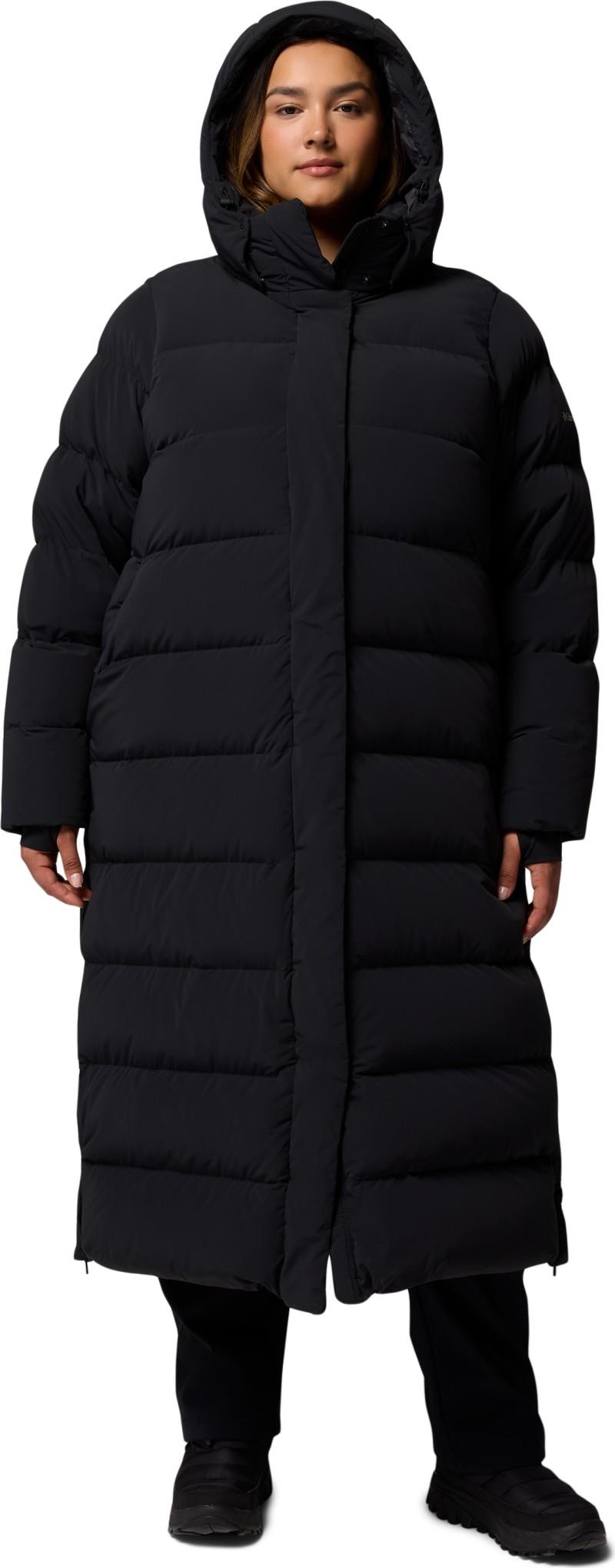 Amaze Puff Long Hooded Jacket, Extended - Womens - black 1