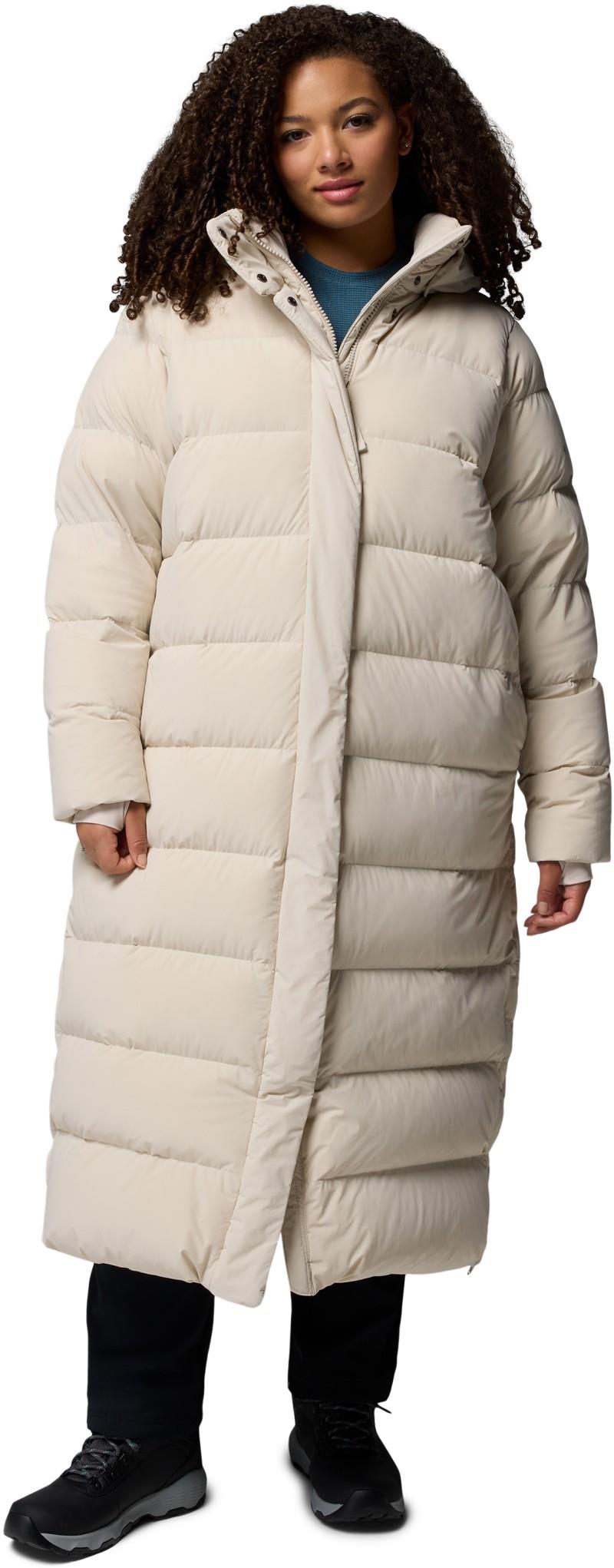 Amaze Puff Long Hooded Jacket, Extended - Womens - dark stone 1