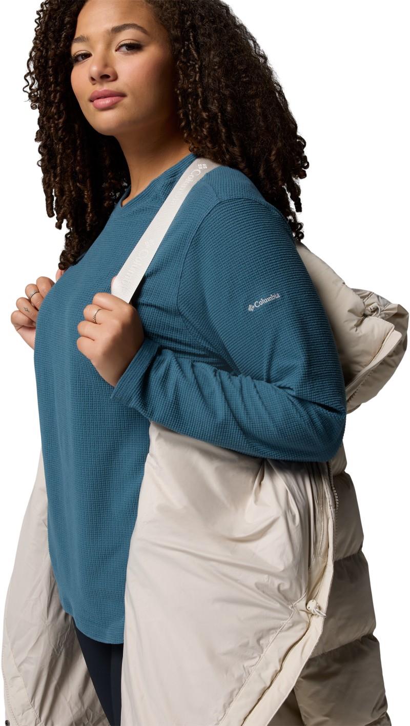 Amaze Puff Long Hooded Jacket, Extended - Womens - dark stone 1