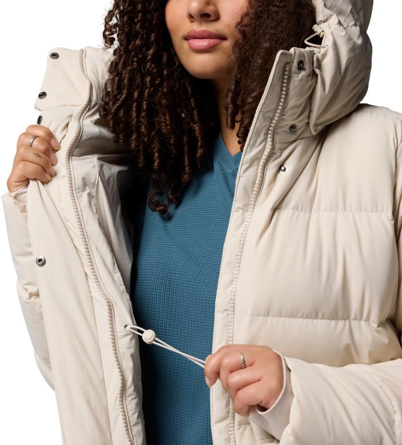 Amaze Puff Long Hooded Jacket, Extended - Womens - dark stone 1