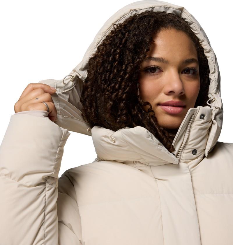 Amaze Puff Long Hooded Jacket, Extended - Womens - dark stone 1